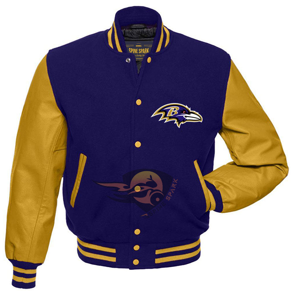 Baltimore Ravens NFL Fabric Varsity Jacket Ornament