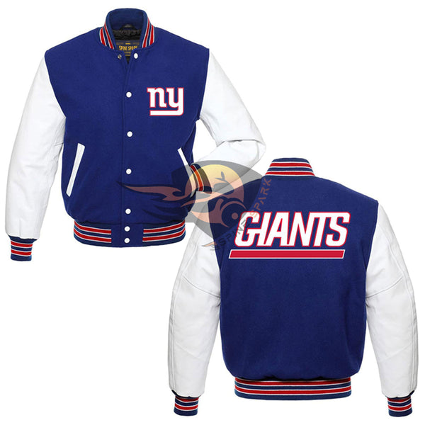 NFL Mens NY Giants Super Bowl Champions Varsity Jacket